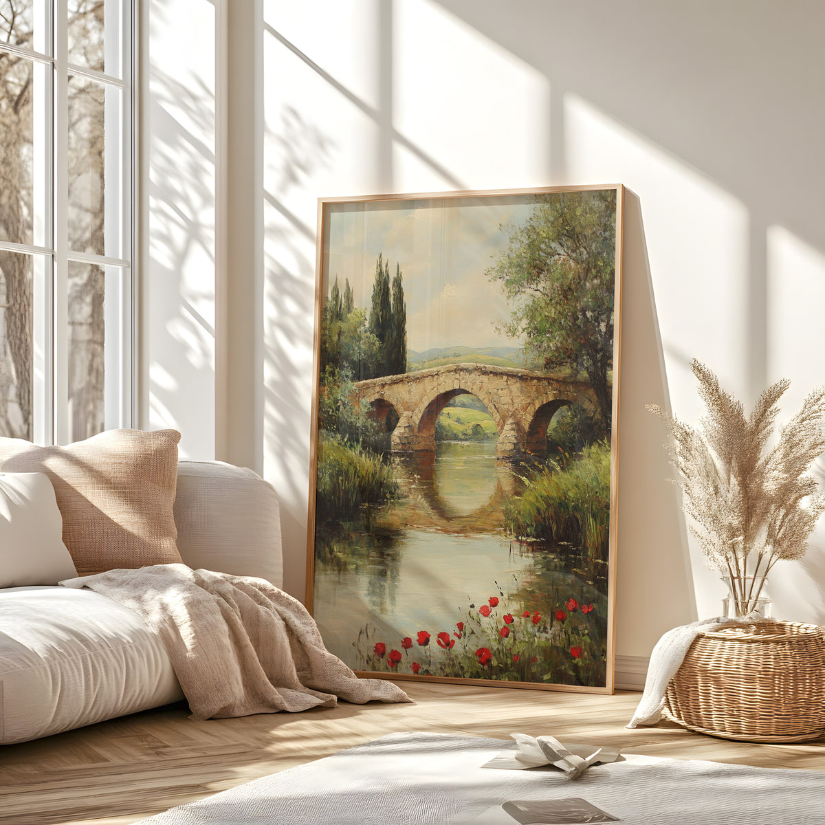 Rustic Stone Bridge Landscape Print