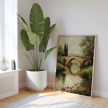 Rustic Stone Bridge Landscape Print
