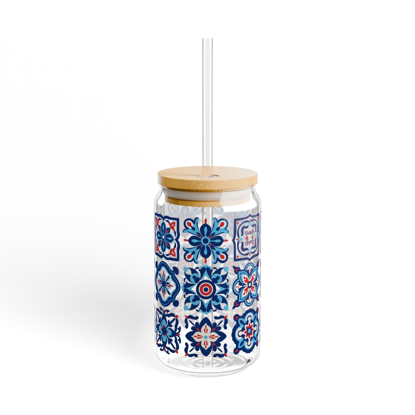 Blue Boho Drink Tumbler
