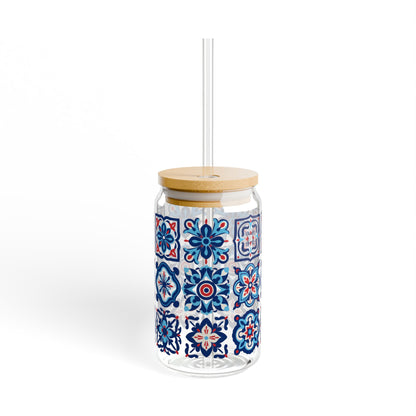 Blue Boho Drink Tumbler