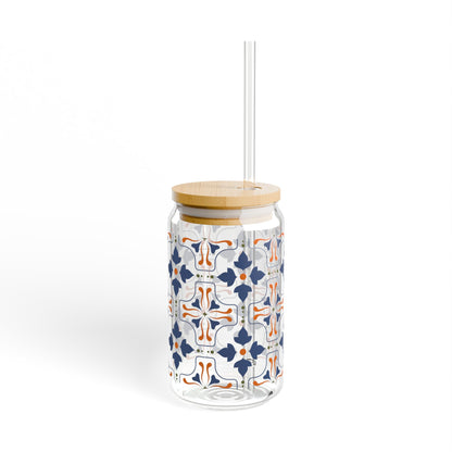 Midnight Mosaic Tile Glass Cup