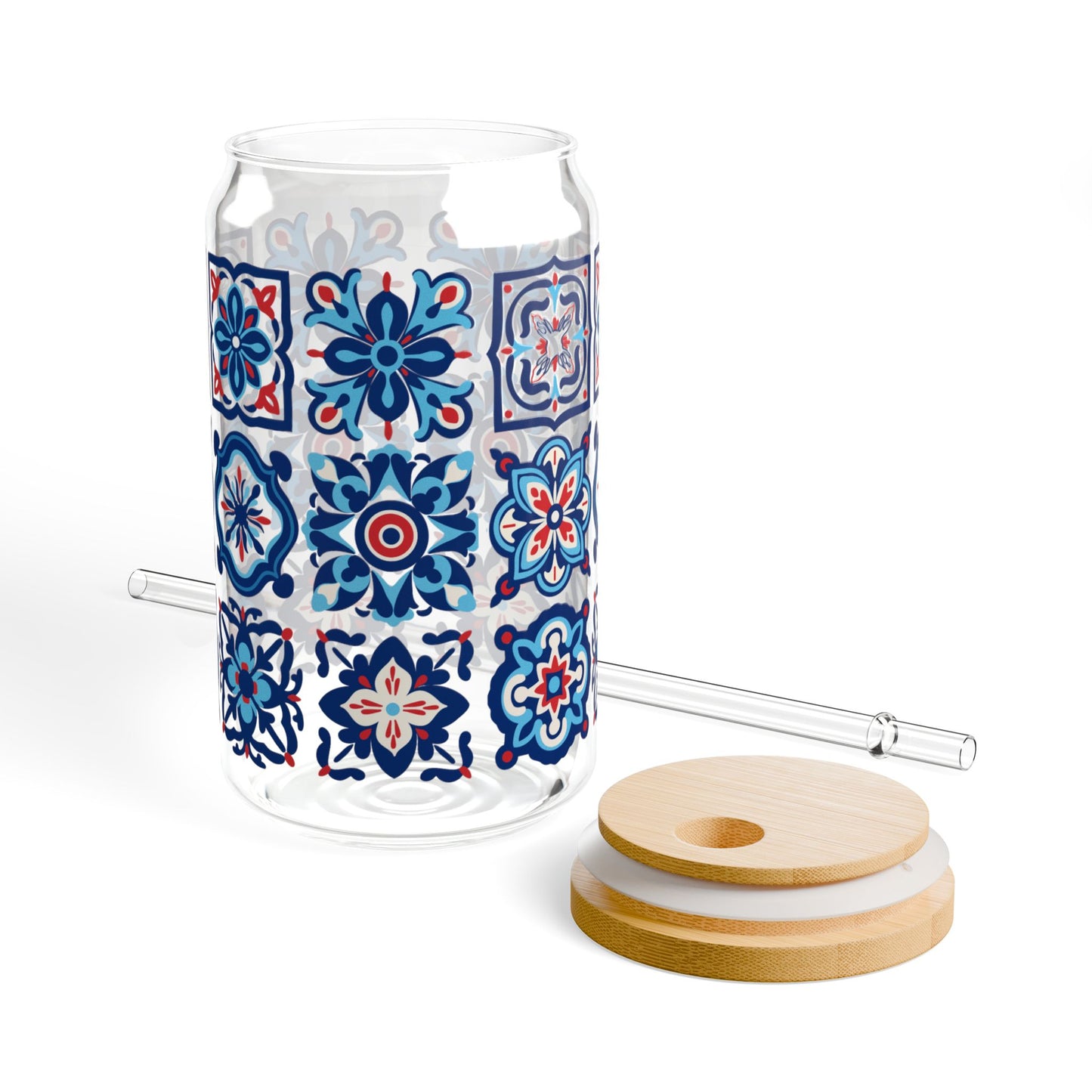 Blue Boho Drink Tumbler