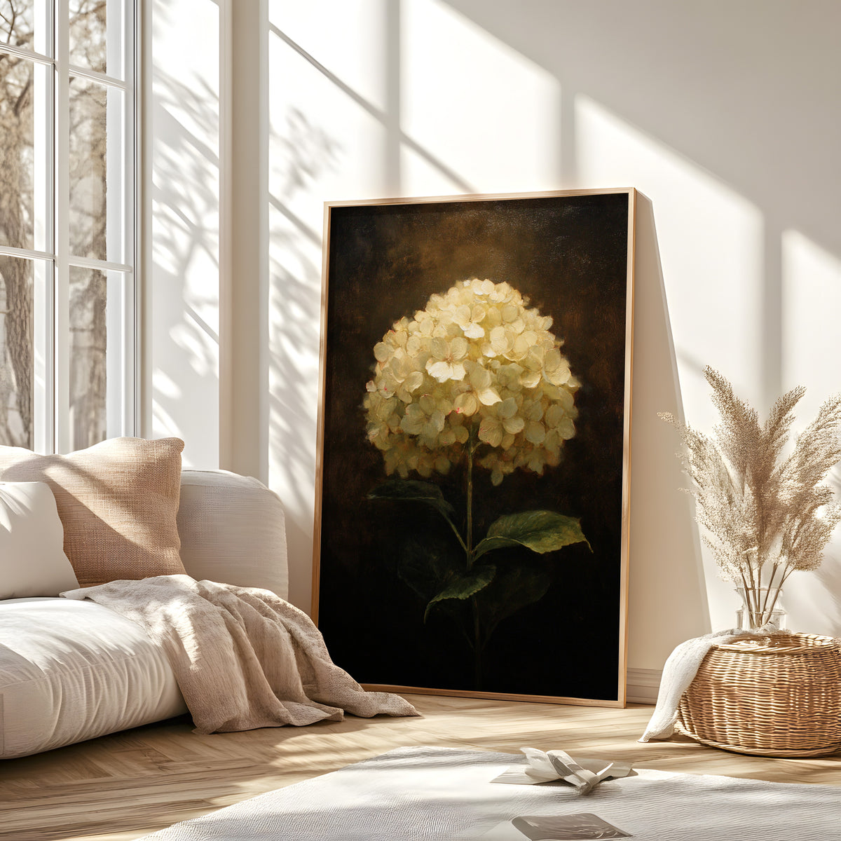 Hydrangea Flower Wall Art Print