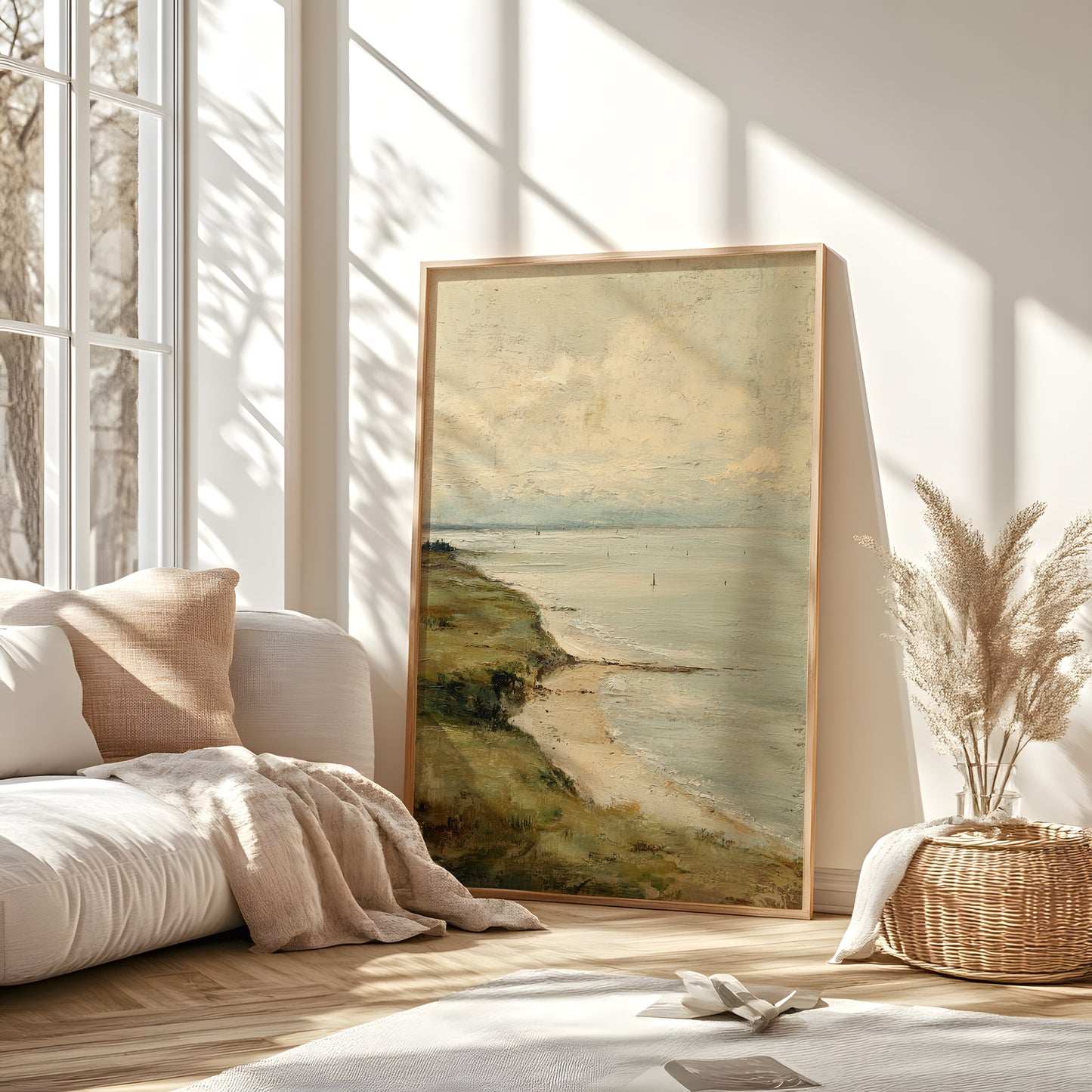 Coastal Seascape Beach Wall Art Print – Quiet Shore