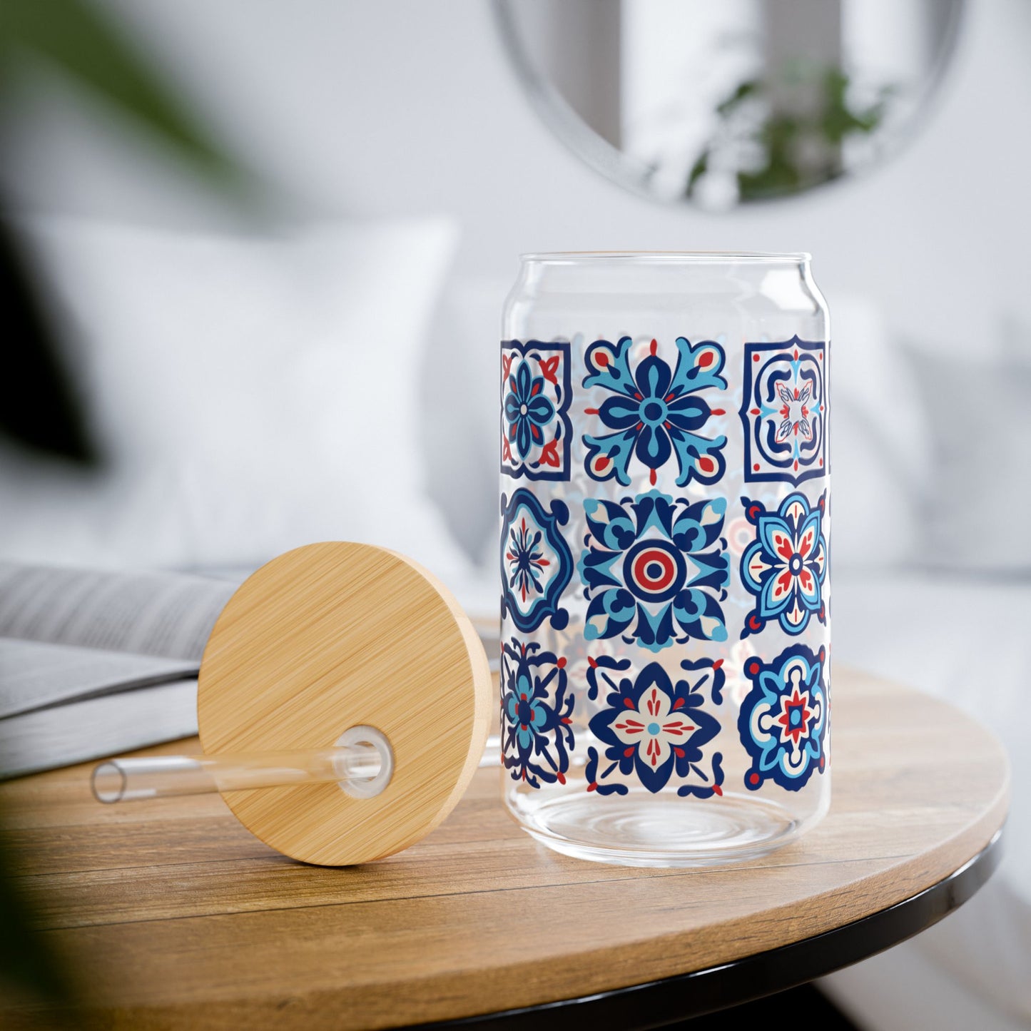 Blue Boho Drink Tumbler