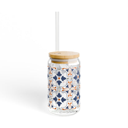 Midnight Mosaic Tile Glass Cup