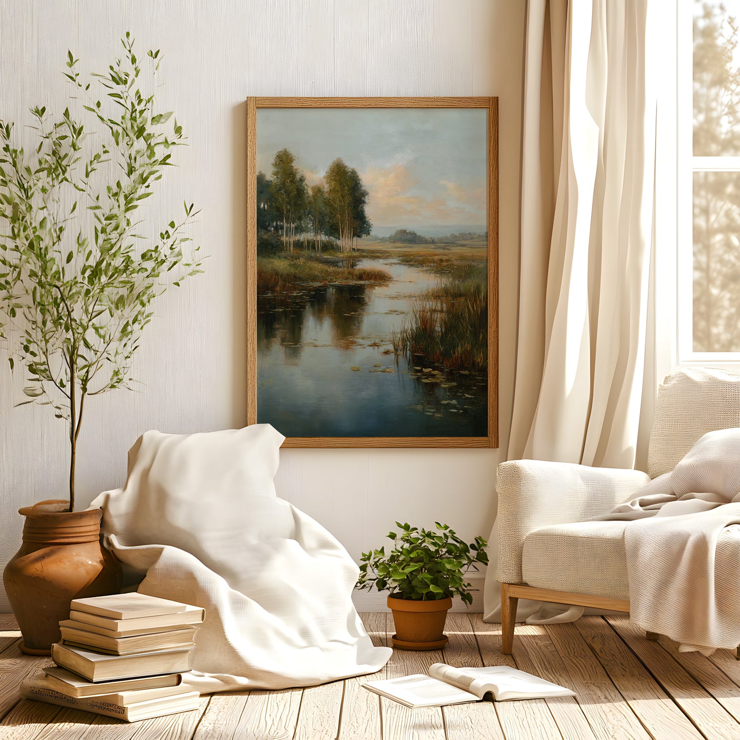 French Country Wildflower Landscape Print (Digital Download)  15