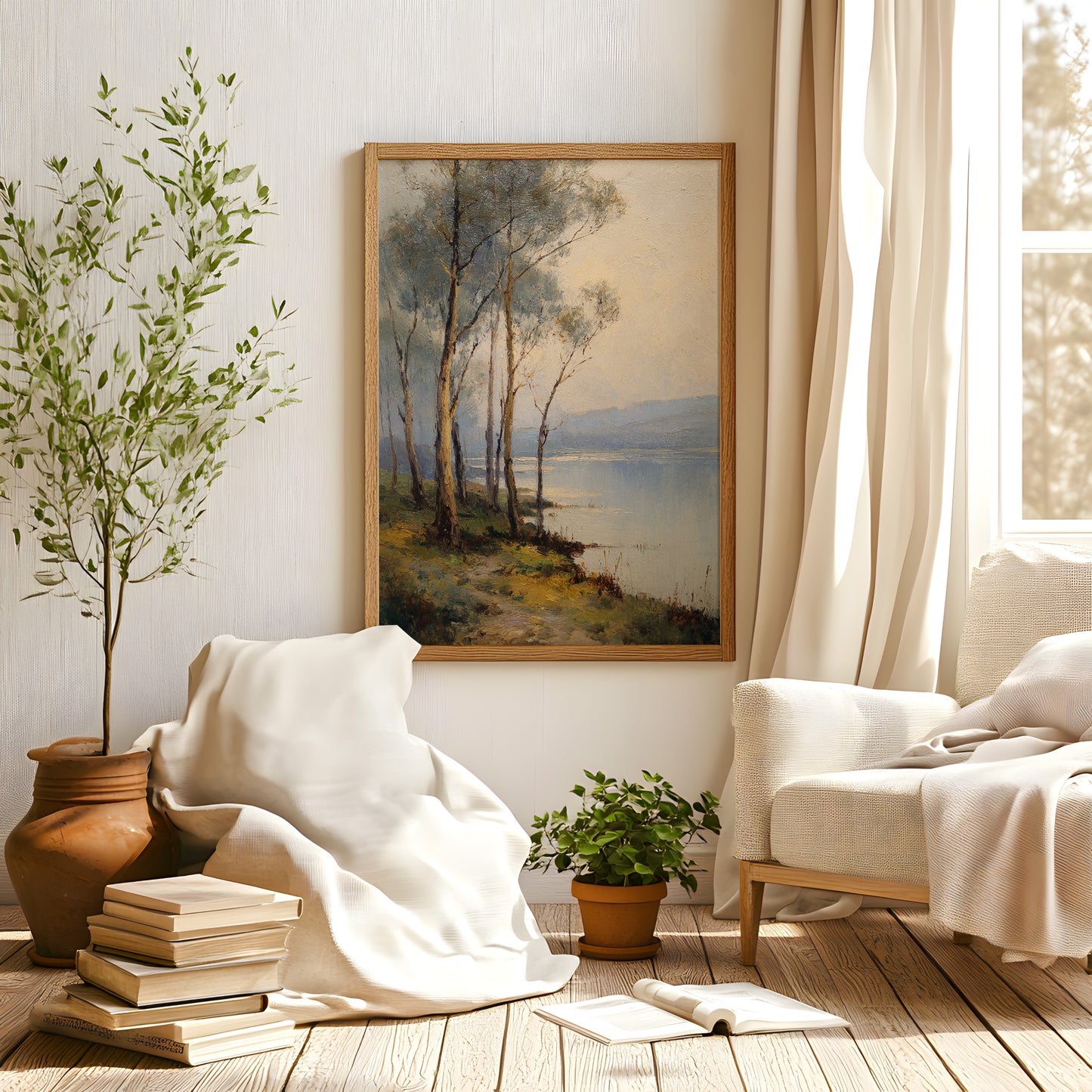 French Country Wildflower Landscape Print (Digital Download) 18