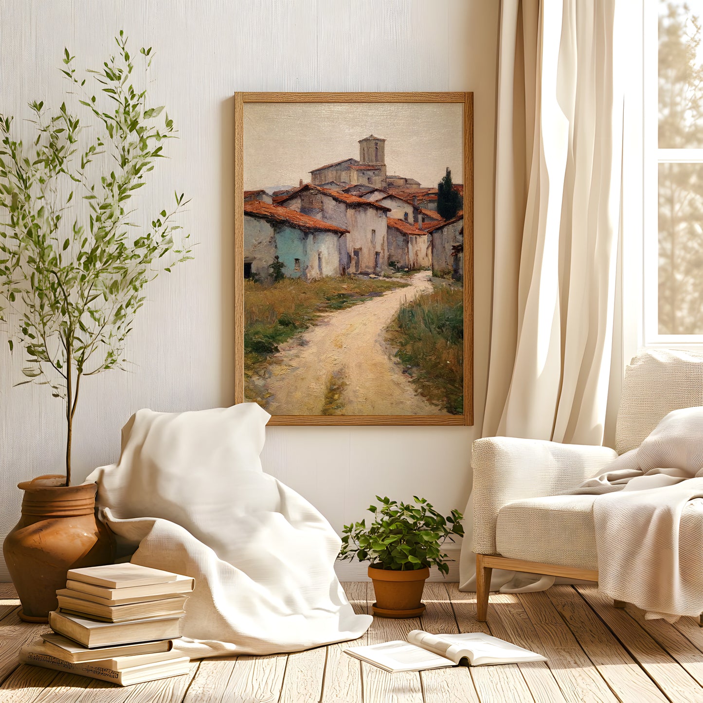 French Country Wildflower Landscape Print (Digital Download) 10