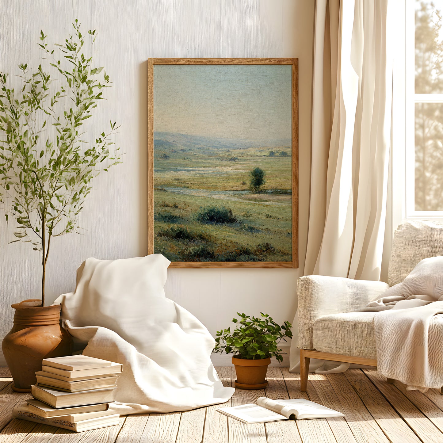 French Country Wildflower Landscape Print (Digital Download)  12