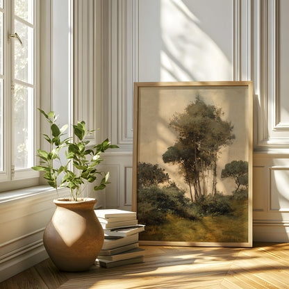 Countryside Tree Landscape Print – Quiet Grove