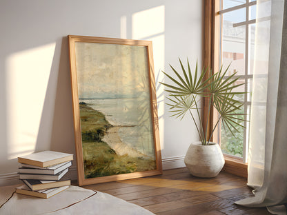 Coastal Seascape Beach Wall Art Print – Quiet Shore