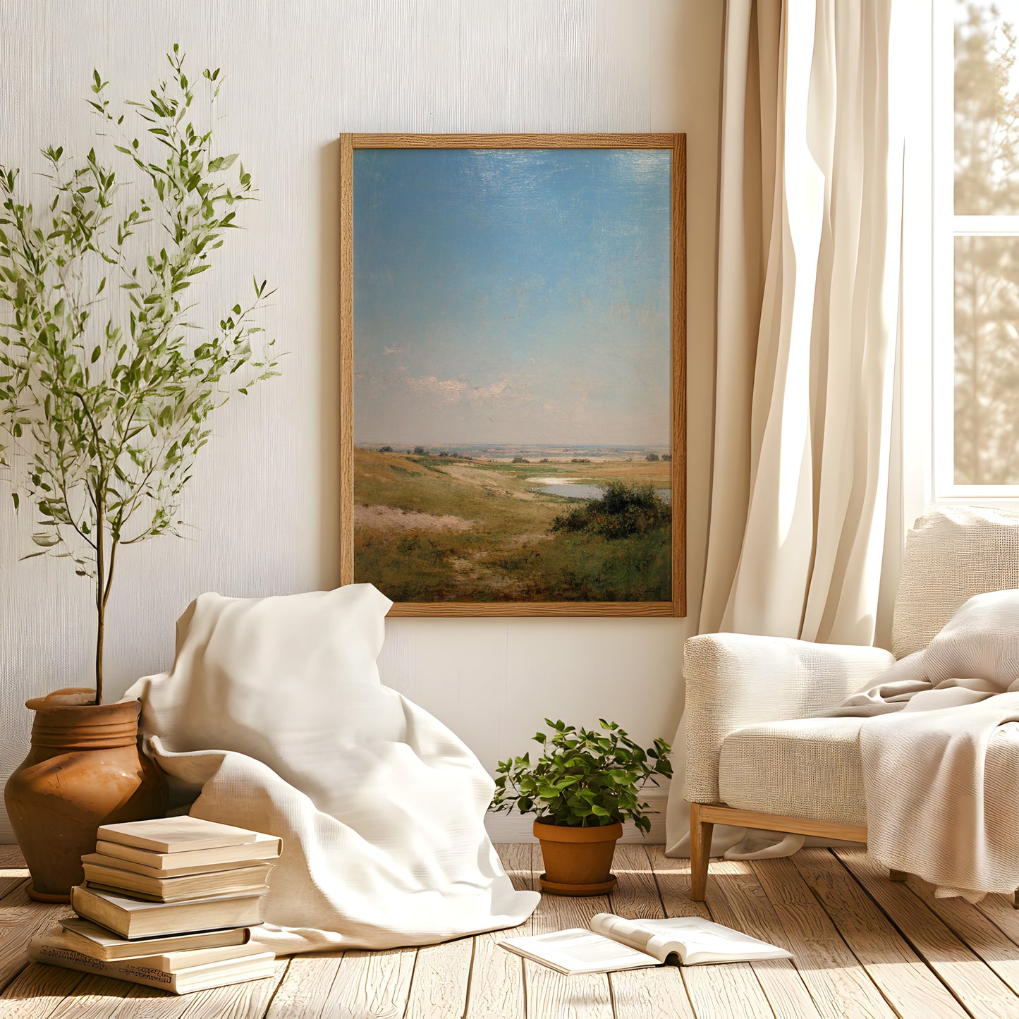 French Country Wildflower Landscape Print (Digital Download)  13