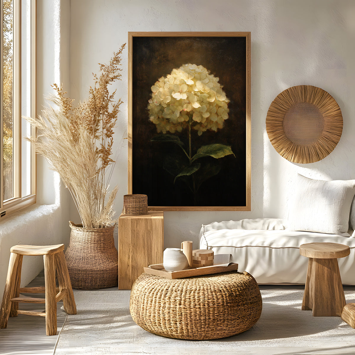 Hydrangea Flower Wall Art Print