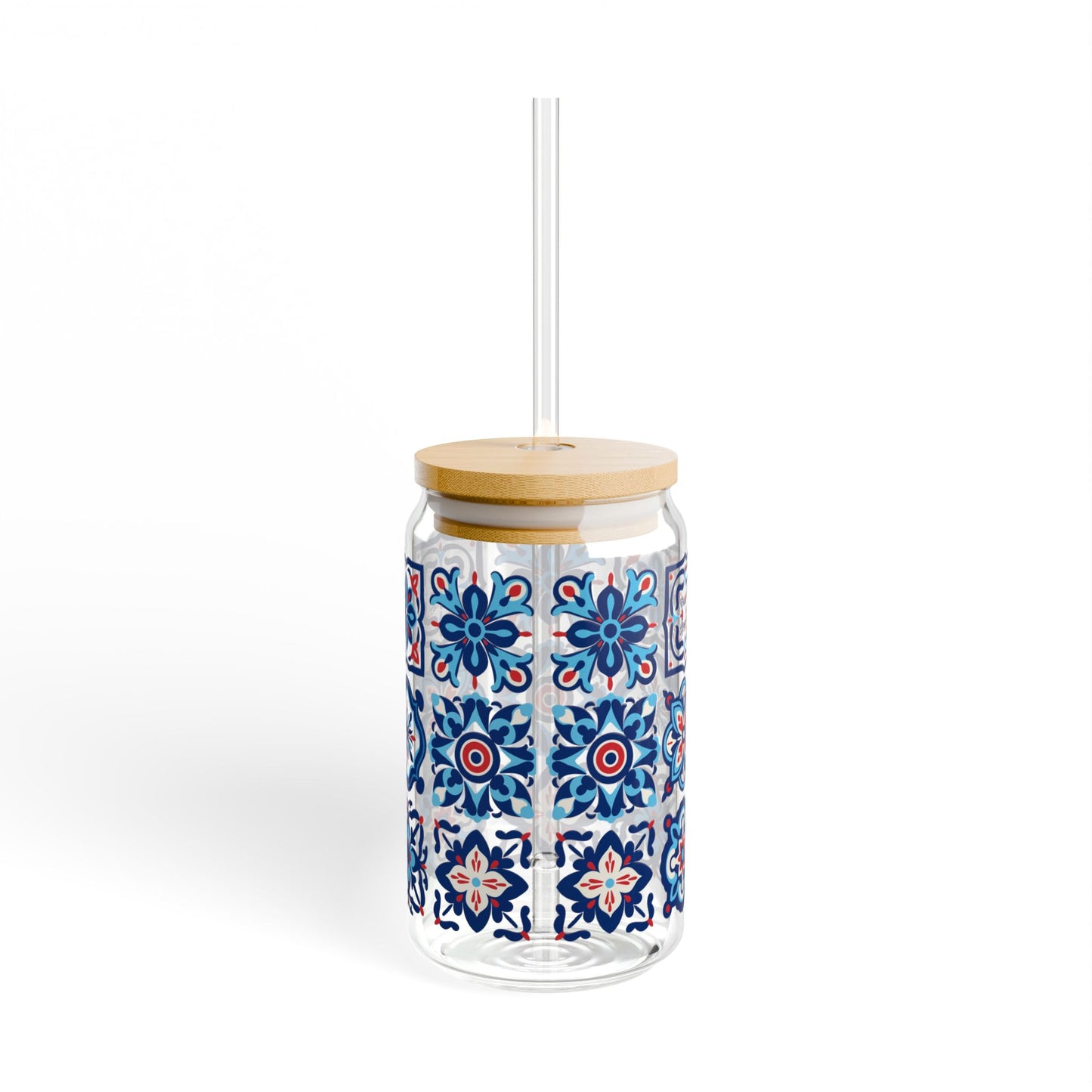 Blue Boho Drink Tumbler