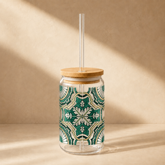 Green Moroccan Tile Pattern