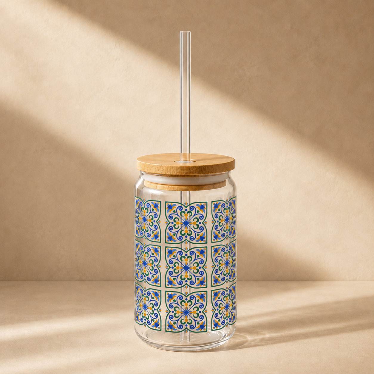 Mediterranean Mosaic™ Glass Can – Heritage Edition