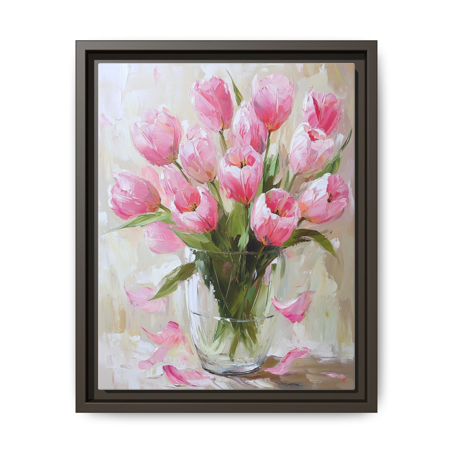 Pink Tulips in Glass Vase (Digital Download)