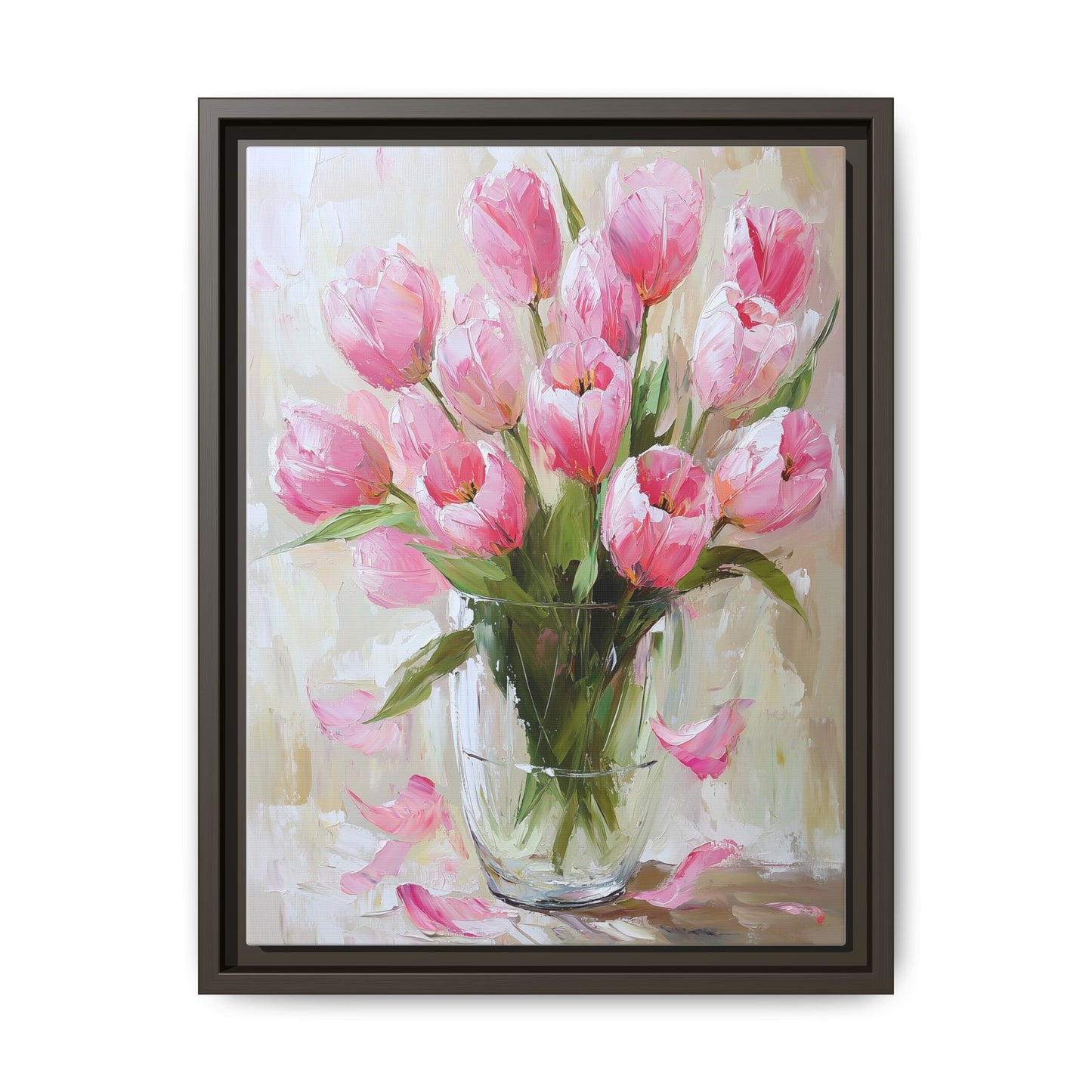 Pink Tulips in Glass Vase (Digital Download)