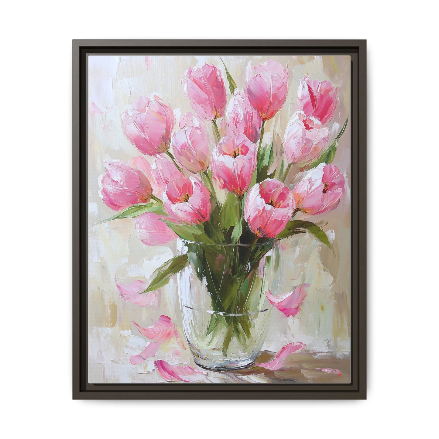 Pink Tulips in Glass Vase (Digital Download)