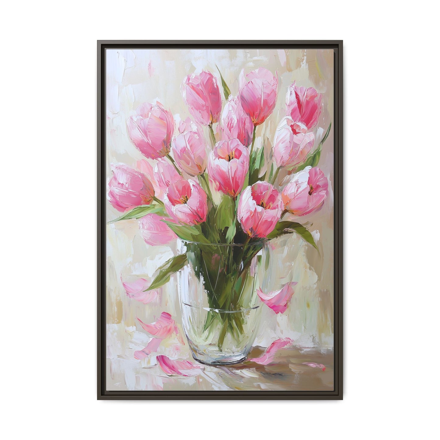 Pink Tulips in Glass Vase (Digital Download)