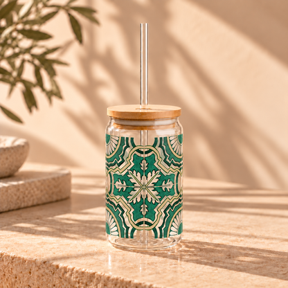 Green Moroccan Tile Pattern