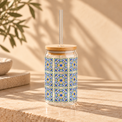 Mediterranean Mosaic™ Glass Can – Heritage Edition