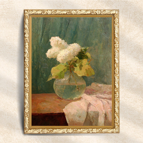 Vintage Lilac Botanical Vase Art (Digital Download)