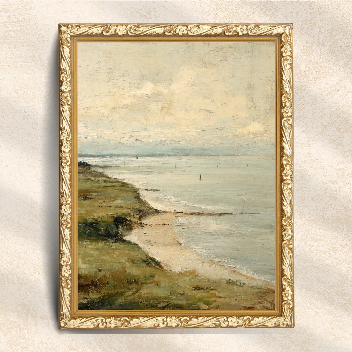 Coastal Seascape Beach Wall Art Print – Quiet Shore