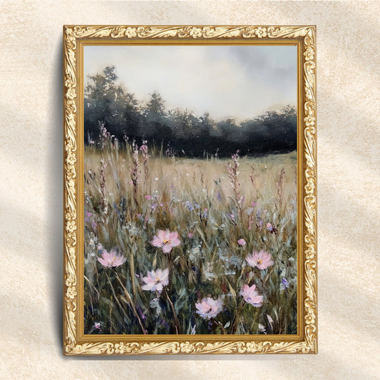 Wildflower Meadow Landscape Wall Art