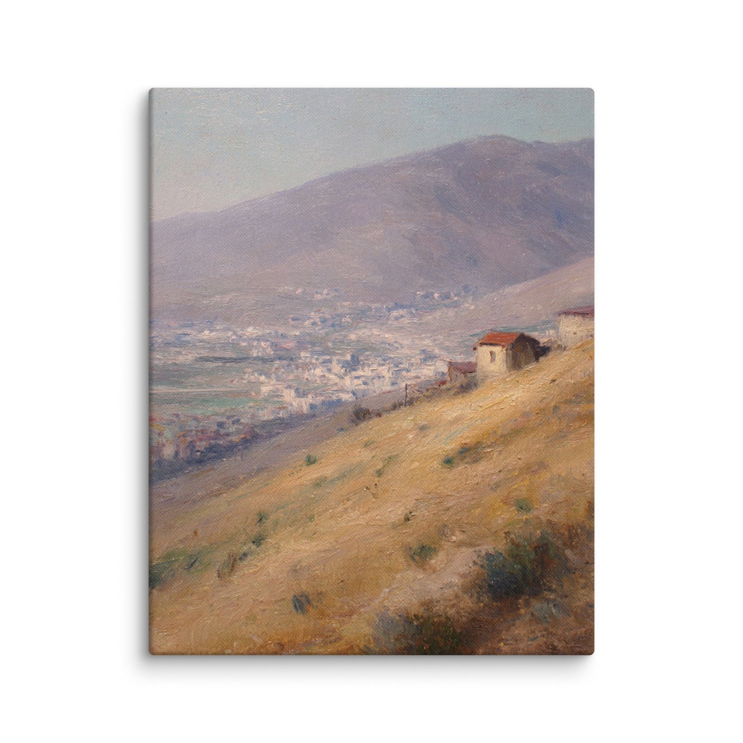 Mountain Village Landscape Print