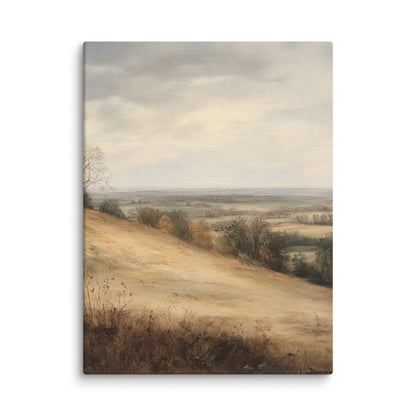 Fall Landscape Wall Art, Autumn Wildflowers Print (Digital Download)