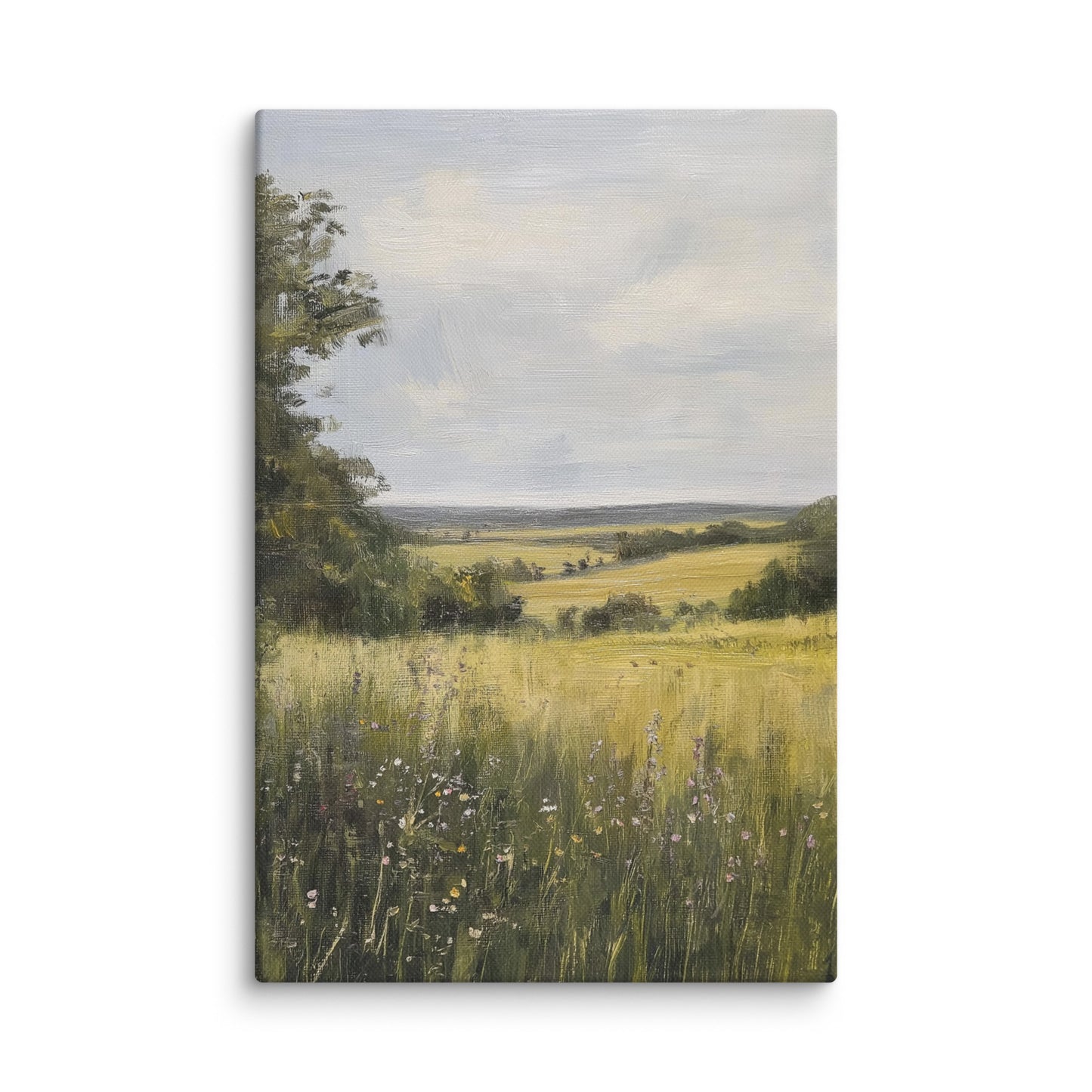 French Country Wildflower Landscape Print (Digital Download)
