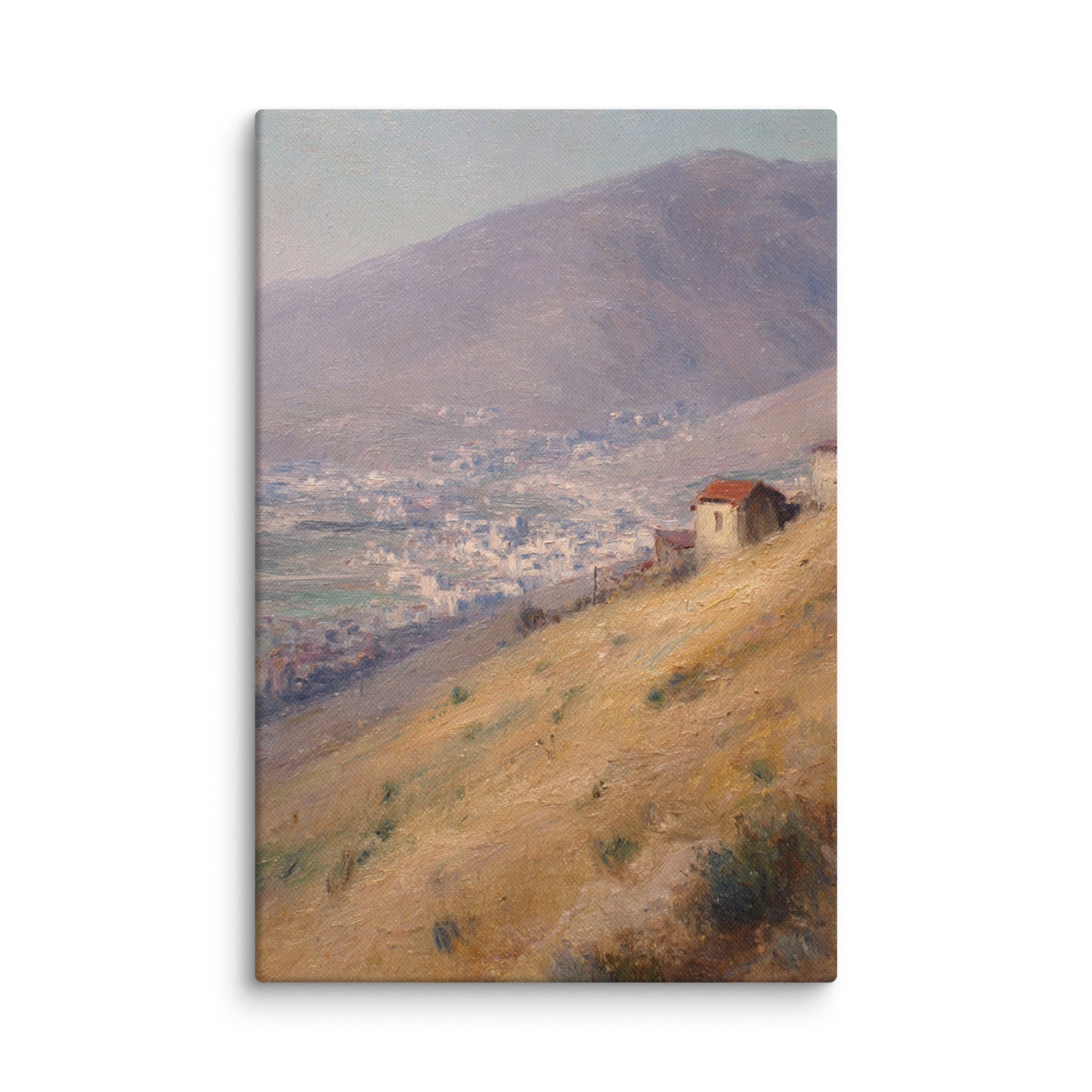 Mountain Village Landscape Print
