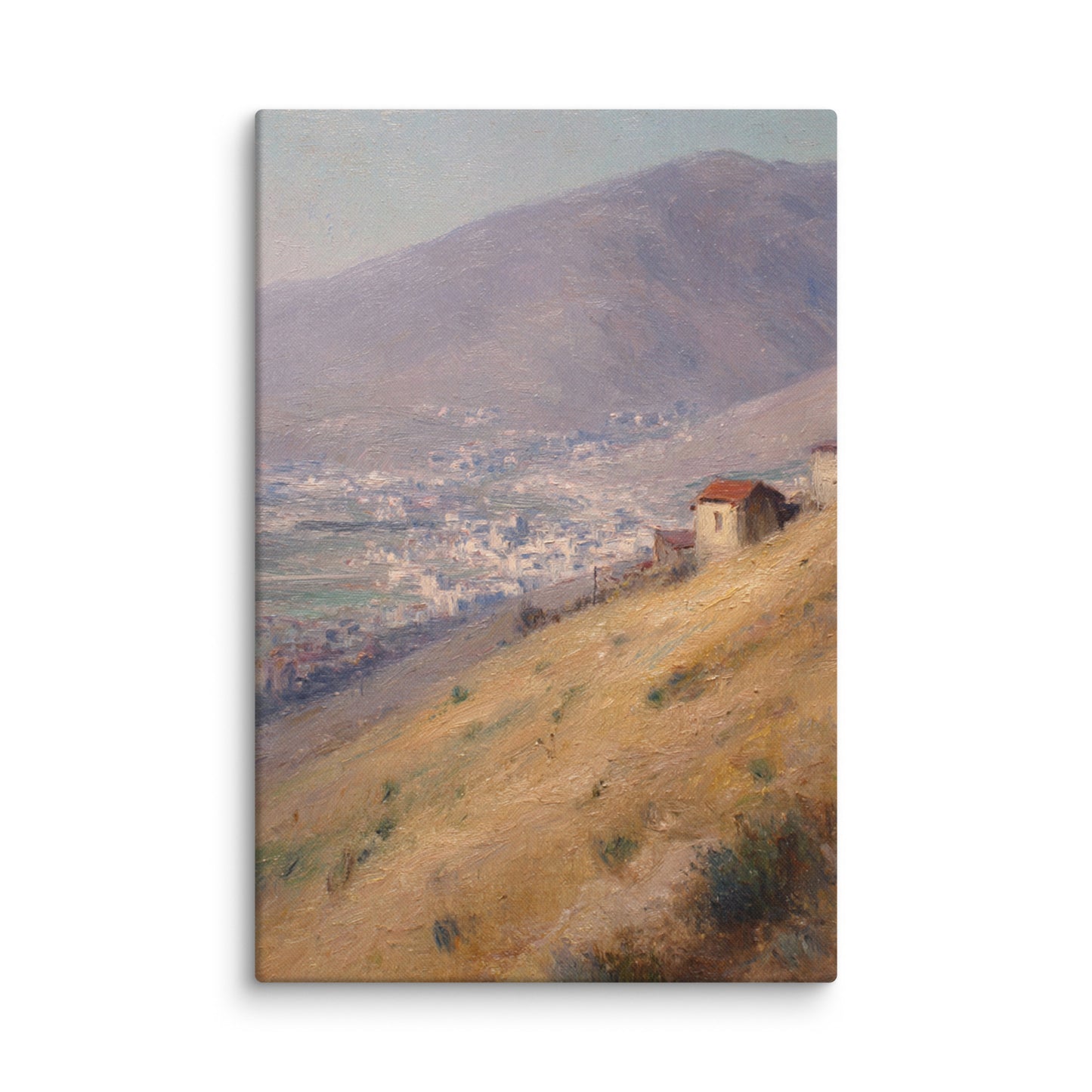Mountain Village Landscape Print