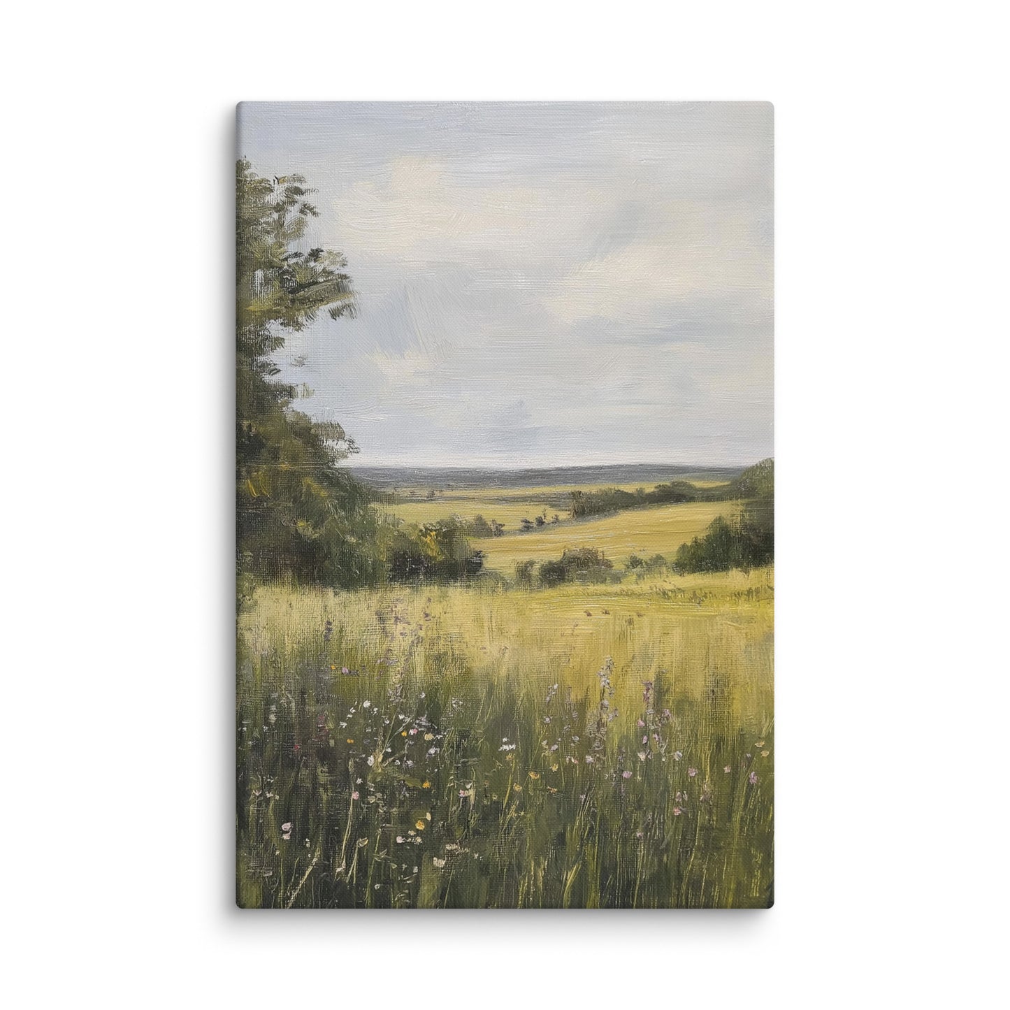 French Country Wildflower Landscape Print (Digital Download)