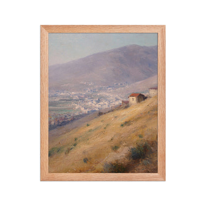 Mountain Village Landscape Print