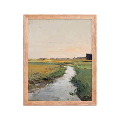 Countryside Stream Landscape Print