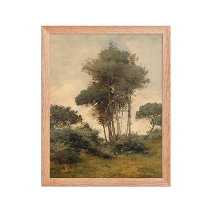 Countryside Tree Landscape Print – Quiet Grove