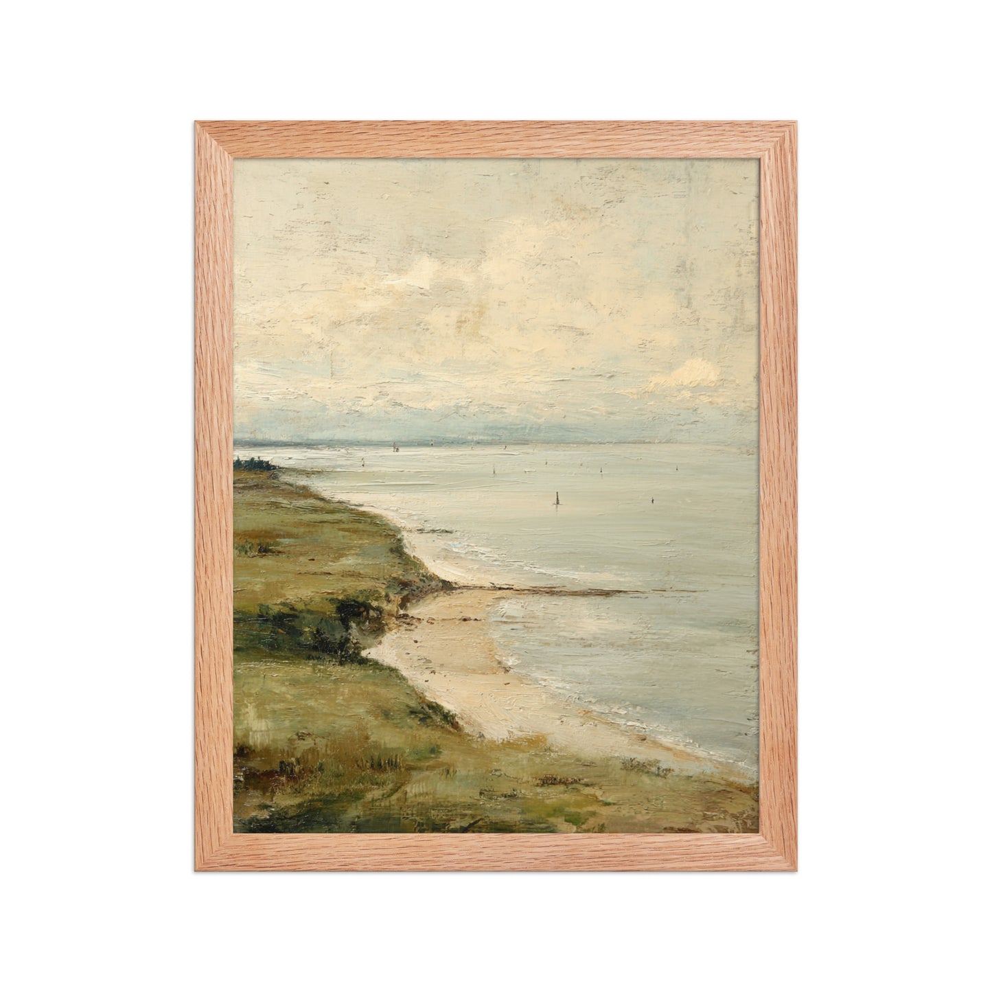 Coastal Seascape Beach Wall Art Print – Quiet Shore