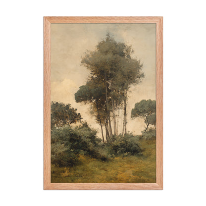 Countryside Tree Landscape Print – Quiet Grove