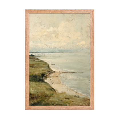 Coastal Seascape Beach Wall Art Print – Quiet Shore