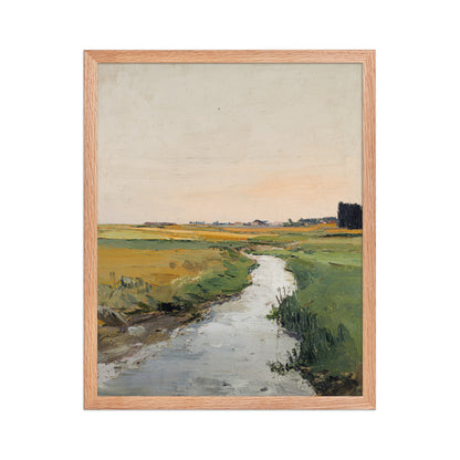 Countryside Stream Landscape Print