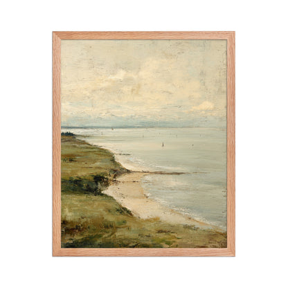 Coastal Seascape Beach Wall Art Print – Quiet Shore