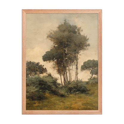 Countryside Tree Landscape Print – Quiet Grove