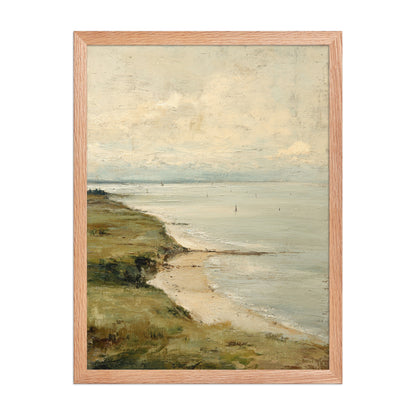 Coastal Seascape Beach Wall Art Print – Quiet Shore