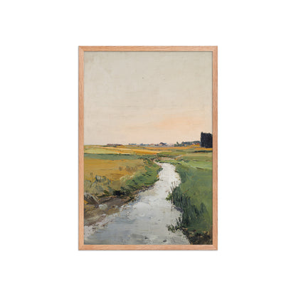 Countryside Stream Landscape Print