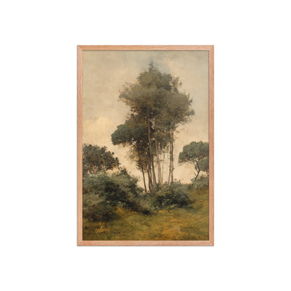 Countryside Tree Landscape Print – Quiet Grove