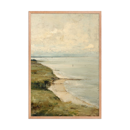 Coastal Seascape Beach Wall Art Print – Quiet Shore