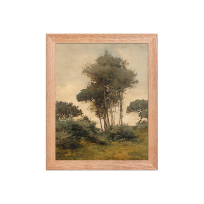 Countryside Tree Landscape Print – Quiet Grove